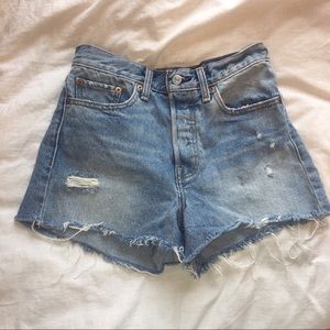 Levi’s High Waisted Jean Cutoff Shorts size 27